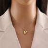Wholesale Jewelry Stainless Steel Letter Pendant Necklace With Electroplating