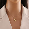 Wholesale Jewelry Stainless Steel Letter Pendant Necklace With Electroplating
