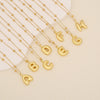 Wholesale Jewelry Stainless Steel Letter Pendant Necklace With Electroplating