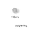 Wholesale Jewelry Stainless Steel Letter Round Perforated Beaded Accessories For Necklace And Bracelet With Electroplating