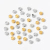 Wholesale Jewelry Stainless Steel Letter Round Perforated Beaded Accessories For Necklace And Bracelet With Electroplating