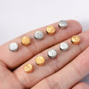 Wholesale Jewelry Stainless Steel Letter Round Perforated Beaded Accessories For Necklace And Bracelet With Electroplating