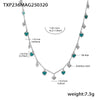 Wholesale Jewelry 316L Stainless Steel Light Luxury Oil Dripping Clavicle Chain And Bracelet
