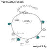 Wholesale Jewelry 316L Stainless Steel Light Luxury Oil Dripping Clavicle Chain And Bracelet