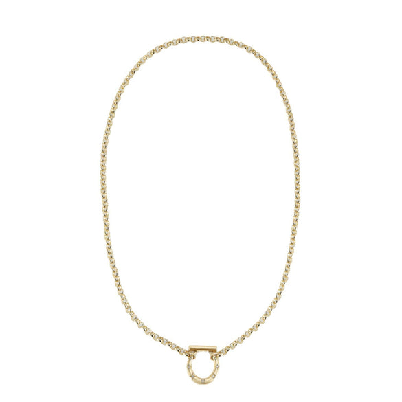 Wholesale Jewelry Stainless Steel Love Horseshoe Inlaid Zirconium Electroplated 18K Gold Color Necklace Bracelet Earrings