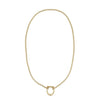 Wholesale Jewelry Stainless Steel Love Horseshoe Inlaid Zirconium 18K Gold Color Vacuum Plated Necklace Bracelet Earrings
