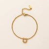 Wholesale Jewelry Stainless Steel Love Horseshoe Inlaid Zirconium 18K Gold Color Vacuum Plated Necklace Bracelet Earrings