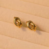 Wholesale Jewelry Stainless Steel Love Knot Geometric Minimalist Electroplating Necklace For Women