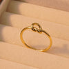 Wholesale Jewelry Stainless Steel Love Knot Geometric Minimalist Electroplating Necklace For Women