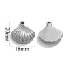Wholesale Jewelry Stainless Steel Love Shell Flower Multishape Pendant Necklace With 18K Electroplating