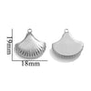 Wholesale Jewelry Stainless Steel Love Shell Flower Multishape Pendant Necklace With 18K Electroplating