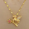 Wholesale Jewelry Stainless Steel Magic Wand Pegasus Necklace Unisex Geometric Style