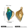 Wholesale Jewelry Stainless Steel Marine Series Pendant With Mermaid Shell And Sea Star Design Electroplated