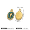 Wholesale Jewelry Stainless Steel Marine Series Pendant With Mermaid Shell And Sea Star Design Electroplated