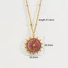 Wholesale Jewelry Stainless Steel Natural Stone Geometric Light Luxury Electroplated Star Pendant Necklace