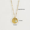 Wholesale Jewelry Stainless Steel Natural Stone Geometric Light Luxury Electroplated Star Pendant Necklace