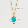 Wholesale Jewelry Stainless Steel Natural Stone Geometric Light Luxury Electroplated Star Pendant Necklace