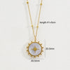 Wholesale Jewelry Stainless Steel Natural Stone Geometric Light Luxury Electroplated Star Pendant Necklace