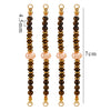 Wholesale Jewelry Stainless Steel Natural Stone Pearl Retro Double Hole Round Pendant With Electroplating And Vacuum Treatment