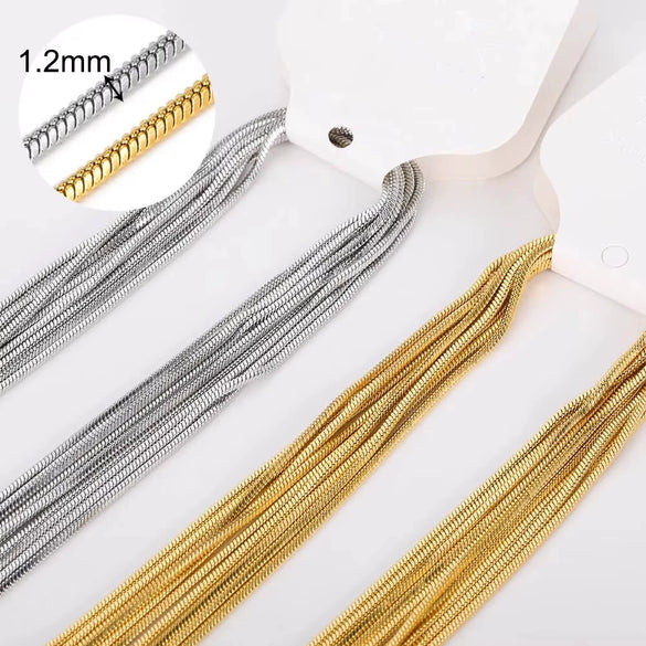 Wholesale Jewelry Stainless Steel O Word Chain Original Design Geometric Electroplating Diy Christmas Accessories Making Materials