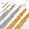 Wholesale Jewelry Stainless Steel O Word Chain Original Design Geometric Electroplating Diy Christmas Accessories Making Materials