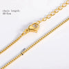 Wholesale Jewelry Stainless Steel O Word Chain Original Design Geometric Electroplating Diy Christmas Accessories Making Materials