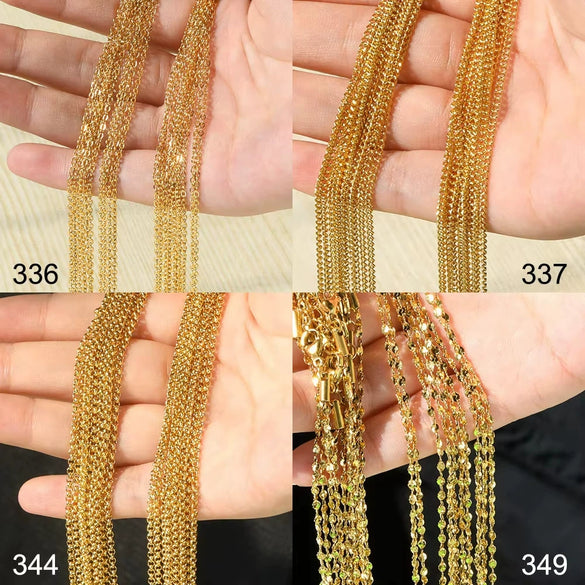 Wholesale Jewelry Stainless Steel O Word Chain Original Design Geometric Electroplating Diy Christmas Accessories Making Materials
