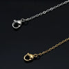 Wholesale Jewelry Stainless Steel Ochain Fashion Geometric Hirback Electroplated For Women