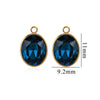 Wholesale Jewelry Stainless Steel Oval Round Fivepointed Star Dropshaped Love Crystal Glass Pendant Earrings Necklace Handmade Electroplating