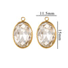Wholesale Jewelry Stainless Steel Oval Round Fivepointed Star Dropshaped Love Crystal Glass Pendant Earrings Necklace Handmade Electroplating
