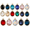 Wholesale Jewelry Stainless Steel Oval Round Fivepointed Star Dropshaped Love Crystal Glass Pendant Earrings Necklace Handmade Electroplating