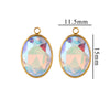 Wholesale Jewelry Stainless Steel Oval Round Fivepointed Star Dropshaped Love Crystal Glass Pendant Earrings Necklace Handmade Electroplating