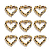 Wholesale Jewelry Stainless Steel Peach Heart Dripping Oil Pendant Necklace