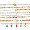 Wholesale Jewelry Stainless Steel Pearl Geometric Electroplating Minimalist Women's Necklace