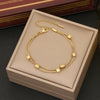 Wholesale Jewelry Stainless Steel Personality Bead Chain Bracelet Electroplated