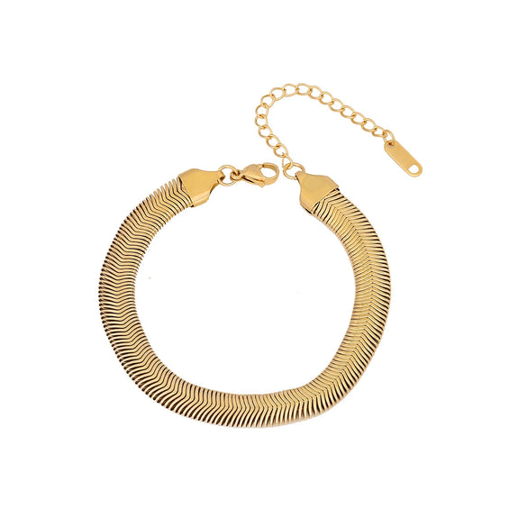 Wholesale Jewelry Stainless Steel Personality Bead Chain Bracelet Electroplated