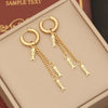 Wholesale Jewelry Stainless Steel Personality Insects And Butterfly Shaped Long Tassel Earrings With Electroplating