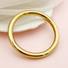 Wholesale Jewelry Stainless Steel Plain Ring Glossy Bracelet Electroplated Light Luxury Minimalist Style For Women