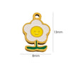 Wholesale Jewelry Stainless Steel Plant Flowers Oil Drop Pendant