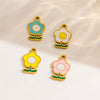 Wholesale Jewelry Stainless Steel Plant Flowers Oil Drop Pendant