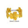 Wholesale Jewelry Stainless Steel Plants And Flowers Electroplating Small And Fresh Women's Hand Accessories And Earrings Set