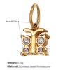 Wholesale Jewelry 316L Stainless Steel Plated 18K Gold Dragonfly Bear Pendant Necklace For Women