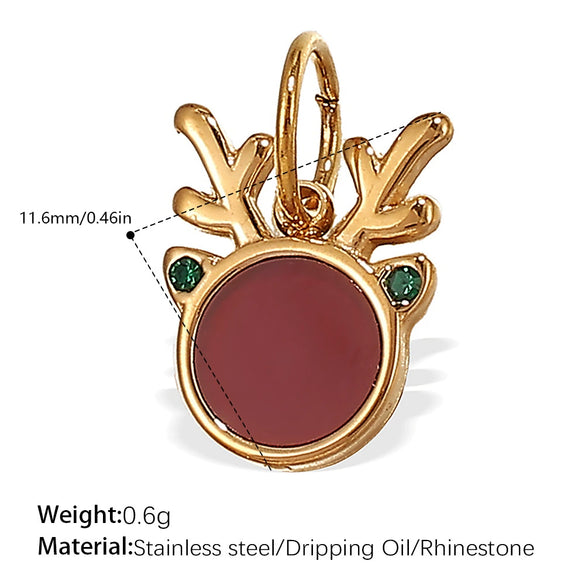 Wholesale Jewelry 316L Stainless Steel Plated 18K Gold Dragonfly Bear Pendant Necklace For Women