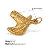 Wholesale Jewelry 316L Stainless Steel Plated 18K Gold Dragonfly Bear Pendant Necklace For Women