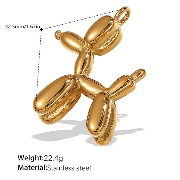 Wholesale Jewelry 316L Stainless Steel Plated 18K Gold Dragonfly Bear Pendant Necklace For Women