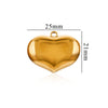 Wholesale Jewelry Stainless Steel Polished Electroplated Love Heart Pendant Necklace