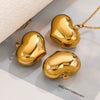 Wholesale Jewelry Stainless Steel Polished Electroplated Love Heart Pendant Necklace