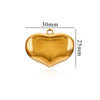 Wholesale Jewelry Stainless Steel Polished Electroplated Love Heart Pendant Necklace