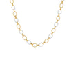 Wholesale Jewelry Stainless Steel Real Gold Geometric Fashion Color Matching Chain Bracelet Necklace