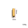 Wholesale Jewelry Stainless Steel Rectangular Square Beaded Handmade Rope Electroplating Accessories